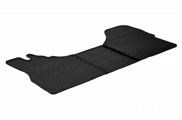 Custom Fit Rubber Floor Mats Compatible With Iveco Daily Cargo 2006-2014 2 Pcs Set, With Raised Edge, Award Winning Design, Black Colour, Precision-Fit Rubber Car Mats
