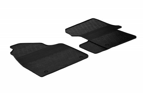 Custom Fit Rubber Floor Mats Compatible With Mercedes Benz Sprinter Cargo 05.2006-05.2018 2 Pcs Set, With Raised Edge, Award Winning Design, Black Colour, Precision-Fit Rubber Car Mats
