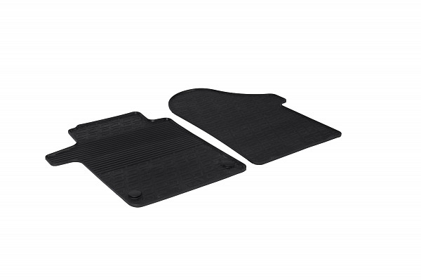 Custom Fit Rubber Floor Mats Compatible With Mercedes Benz V Class & Vito 05.2014-> 2 Pcs Set, With Raised Edge, Award Winning Design, Black Colour, Precision-Fit Rubber Car Mats