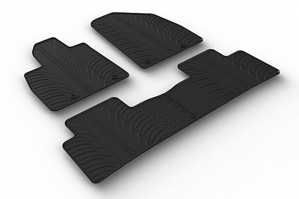 Custom Fit Rubber Floor Mats Compatible With MG Marvel R 10.2021-> 4 Pcs Set, With Raised Edge, Award Winning Design, Black Colour, Precision-Fit Rubber Car Mats