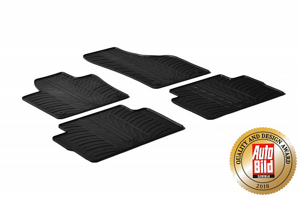 Custom Fit Rubber Floor Mats Compatible With Seat Alhambra 10.2010-04.2020 4 Pcs Set, With Raised Edge, Award Winning Design, Black Colour, Precision-Fit Rubber Car Mats