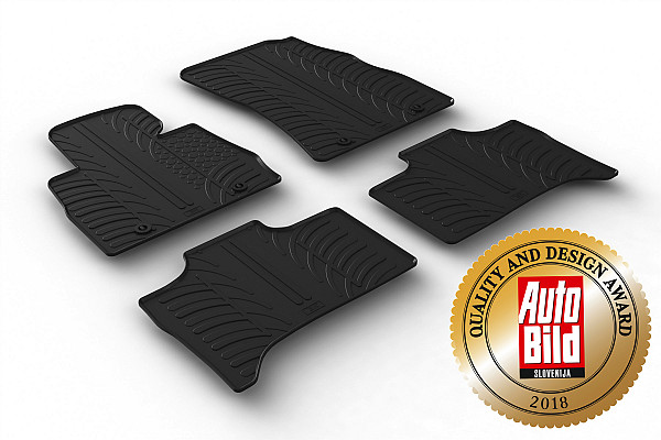 Custom Fit Rubber Floor Mats Compatible With BMW X5 E53 05.2000-11.2006 4 Pcs Set, With Raised Edge, Award Winning Design, Black Colour, Precision-Fit Rubber Car Mats