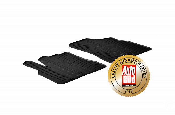Custom Fit Rubber Floor Mats Compatible With Citroen Berlingo 08.2008-06.2018 5 Pcs Set, With Raised Edge, Award Winning Design, Black Colour, Precision-Fit Rubber Car Mats