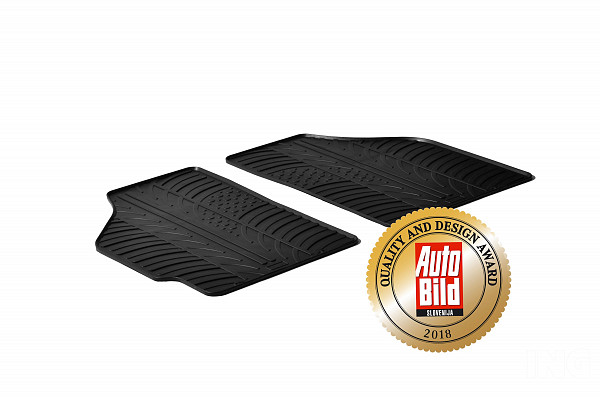 Custom Fit Rubber Floor Mats Compatible With Fiat Punto Cargo (Cargo) 07.1999-01.2008 4 Pcs Set, With Raised Edge, Award Winning Design, Black Colour, Precision-Fit Rubber Car Mats
