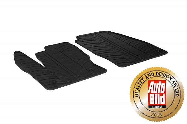 Custom Fit Rubber Floor Mats Compatible With Ford Tourneo Connect Cargo 10.2013-05.2018 4 Pcs Set, With Raised Edge, Award Winning Design, Black Colour, Precision-Fit Rubber Car Mats