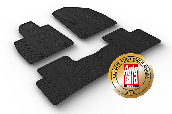 Custom Fit Rubber Floor Mats Compatible With MG Marvel R 10.2021-> 4 Pcs Set, With Raised Edge, Award Winning Design, Black Colour, Precision-Fit Rubber Car Mats