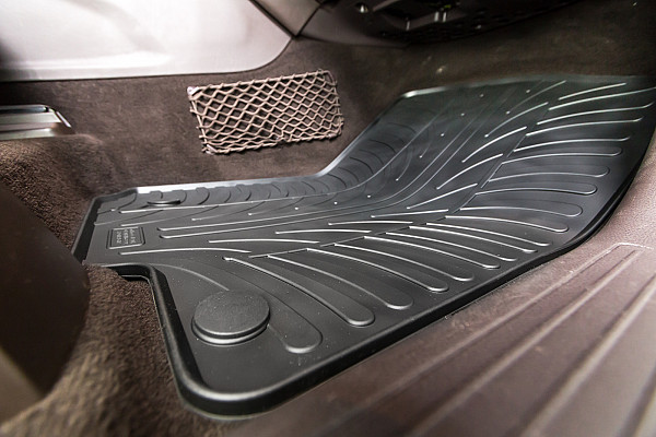 Design Gummi Fußmatten passend für Skoda Citigo BJ. 05.2012-08.2020 4 tlg mit erhöhtem Rand Farbe Schwarz Gummimatten Automatten passgenau