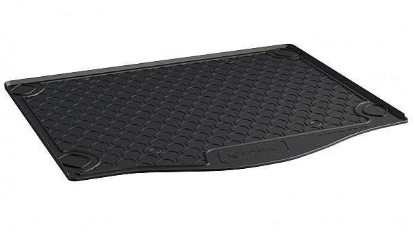 Design Kofferraumwanne kompatibel mit Ford Focus (Schrägheck) BJ. 03.2011-08.2018 mit schmalem Notrad Kofferraummatte passgenau mit erhöhtem Rand