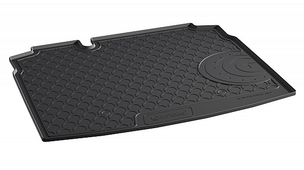 Design Cargo Trunk Liner Compatible With Golf VI Hatchback 10.2008-12.2013 With Narrow Spare Tire Custom-fit Cargo Trunk Mat With Raised Edge