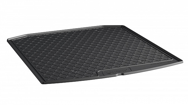 Design Cargo Trunk Liner Compatible With Octavia Liftback Sedan 04.2020-> for Lower Floor (With or Without Spare Tire) Custom-fit Cargo Trunk Mat With Raised Edge