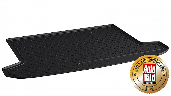Design Cargo Trunk Liner Compatible With Tucson   08.2018-12.2020 for Upper Variable Floor With Narrow Spare Tire Custom-fit Cargo Trunk Mat With Raised Edge