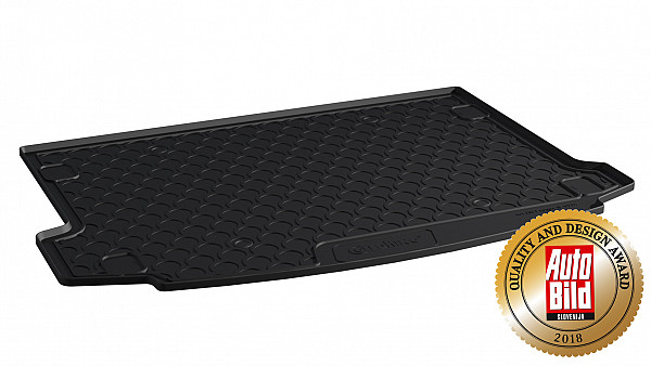 Design Kofferraumwanne kompatibel mit Land Rover Range Rover Evoque ab BJ. 03.2019->  Kofferraummatte passgenau mit erhöhtem Rand