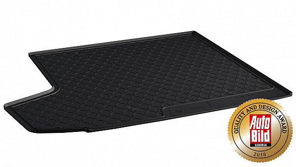 Design Cargo Trunk Liner Compatible With Octavia Combi (Estate) (3 Generation MK III ) 03.2013-10.2019 for Upper Variable Floor With Left Extension Custom-fit Cargo Trunk Mat With Raised Edge