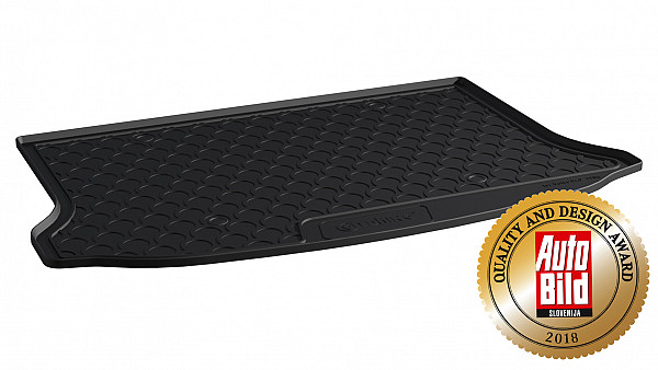 Design Cargo Trunk Liner Compatible With V40 D2, D3, D4 07.2012-02.2018 for Lower Floor Custom-fit Cargo Trunk Mat With Raised Edge