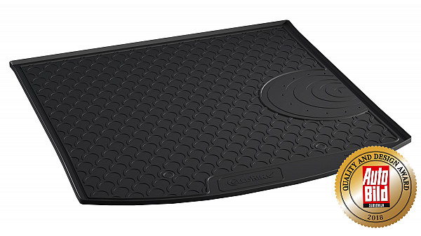 Design Kofferraumwanne kompatibel mit Volkswagen Touran 1T BJ. 03.2003-04.2015 für unteren (tiefen) Ladeboden Kofferraummatte passgenau mit erhöhtem Rand