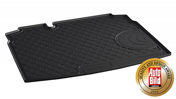 Design Cargo Trunk Liner Compatible With Golf VI Hatchback 10.2008-12.2013 With Narrow Spare Tire Custom-fit Cargo Trunk Mat With Raised Edge