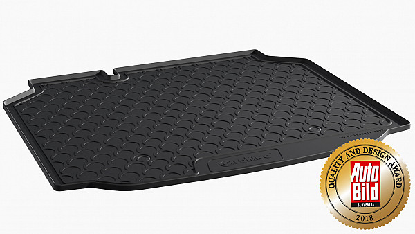 Design Cargo Trunk Liner Compatible With Leon 5 Door Hatchback 5F also Cupra, FR 11.2012-03.2020  Custom-fit Cargo Trunk Mat With Raised Edge