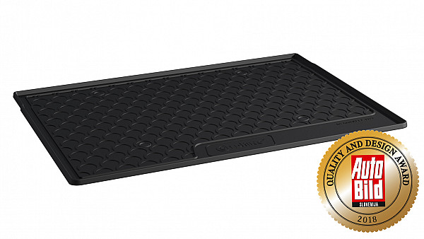Design Cargo Trunk Liner Compatible With Q3 F3 12.2018-> for Lower Variable Floor (Not for Middle Variable Floor) Custom-fit Cargo Trunk Mat With Raised Edge