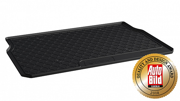 Design Cargo Trunk Liner Compatible With 208 Hatchback 5 Doors 04.2012-12.2019  Custom-fit Cargo Trunk Mat With Raised Edge