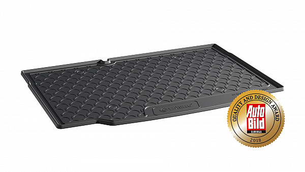 Design Cargo Trunk Liner Compatible With Clio V Hatchback 09.2019-> for Lower Floor With Narrow Spare Tire Custom-fit Cargo Trunk Mat With Raised Edge