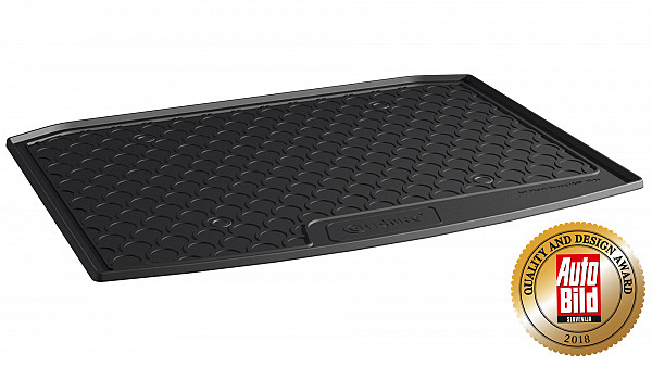Design Cargo Trunk Liner Compatible With Karoq mit Allrad 11.2017-> for Lower Floor (4 WD) Custom-fit Cargo Trunk Mat With Raised Edge