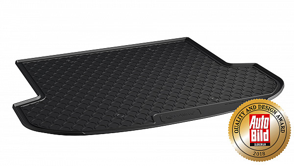 Design Cargo Trunk Liner Compatible With Santa Fe 5 Seats 08.2018-07.2024 Not For Hybrid Or PlugInHybrid Custom-fit Cargo Trunk Mat With Raised Edge