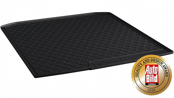 Design Cargo Trunk Liner Compatible With Superb Combi (Estate) (3 Generation MK III ) 09.2015-11.2023 for Lower Floor, With or Without Spare Tire Custom-fit Cargo Trunk Mat With Raised Edge