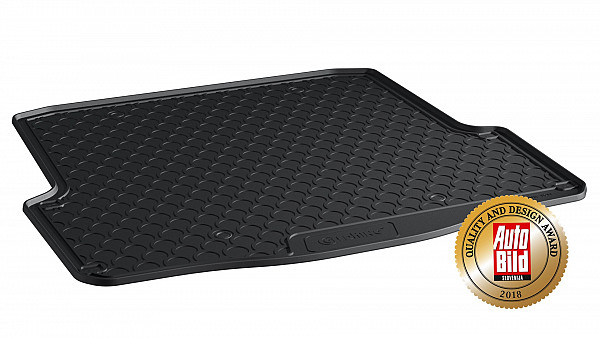 Design Cargo Trunk Liner Compatible With Octavia II Combi (Estate), RS Combi & Scout 4x4 01.2005-05.2013 for Lower Floor Custom-fit Cargo Trunk Mat With Raised Edge