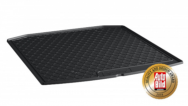 Design Cargo Trunk Liner Compatible With Octavia Liftback Sedan 04.2020-> for Lower Floor (With or Without Spare Tire) Custom-fit Cargo Trunk Mat With Raised Edge