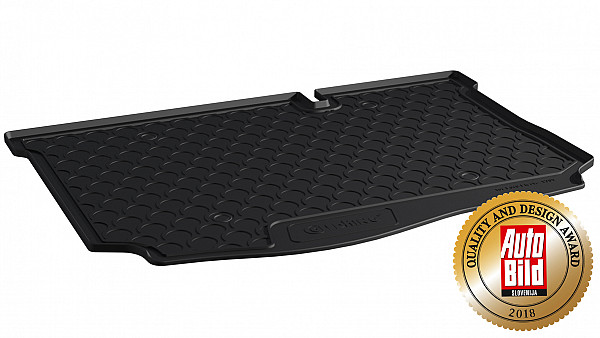 Design Cargo Trunk Liner Compatible With FIESTA 5 Doors 06.2017-07.2023 for Lower Floor Custom-fit Cargo Trunk Mat With Raised Edge