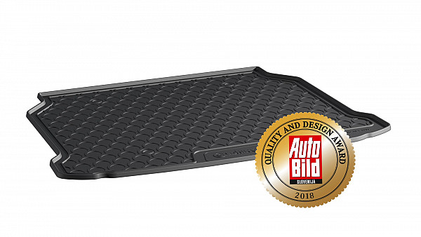 Design Cargo Trunk Liner Compatible With 3 Hatchback 03.2019->  Custom-fit Cargo Trunk Mat With Raised Edge