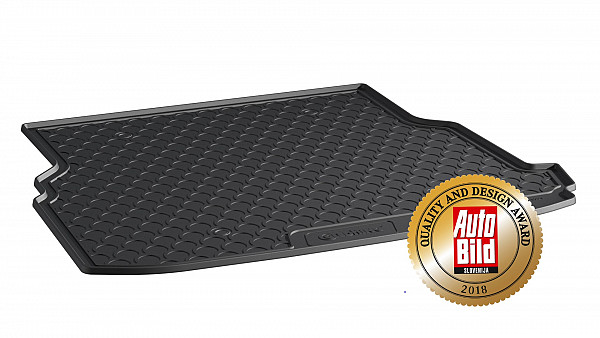 Design Cargo Trunk Liner Compatible With C Class T Modell Estate S206  06.2021-> With Trunk Package (With Net On Left), Not For Hybrid Custom-fit Cargo Trunk Mat With Raised Edge