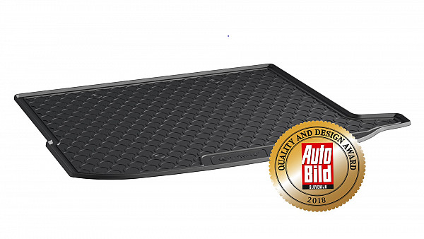 Design Cargo Trunk Liner Compatible With GLC Coupe C253 07.2019-> With Trunk Package (With Net On Left) Custom-fit Cargo Trunk Mat With Raised Edge