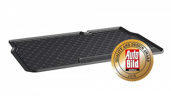 Design Cargo Trunk Liner Compatible With C3 Hatchback 01.2017-04.2024 for Lower Floor Custom-fit Cargo Trunk Mat With Raised Edge