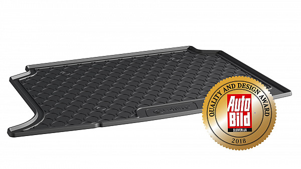 Design Cargo Trunk Liner Compatible With MG 4 Hatchback Standard & Comfort 09.2022-> for Lower Floor (standard & comfort) With Net On Right Side Custom-fit Cargo Trunk Mat With Raised Edge