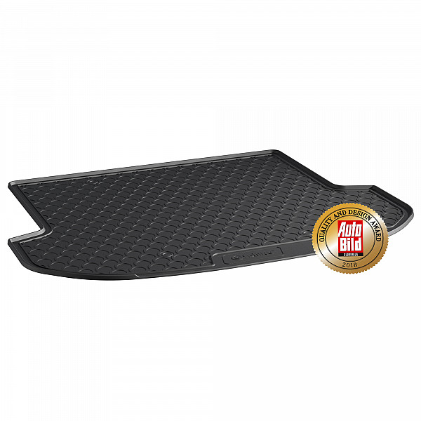Design Cargo Trunk Liner Compatible With Santa Fe (Hybrid & Plug in Hybrid PHEV) 08.2018-07.2024 for Upper Floor Custom-fit Cargo Trunk Mat With Raised Edge