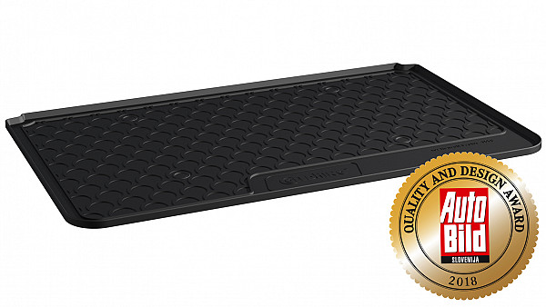 Design Cargo Trunk Liner Compatible With Captur  06.2013-12.2019 for Upper Variable Floor Custom-fit Cargo Trunk Mat With Raised Edge