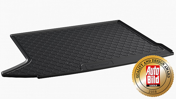 Design Cargo Trunk Liner Compatible With Q3 & RSQ3 8U 10.2011-06.2018 for Upper Floor With Left Extension- Without Net Custom-fit Cargo Trunk Mat With Raised Edge