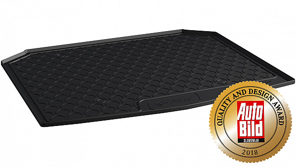Design Cargo Trunk Liner Compatible With Karoq 11.2017-> for Lower Variable Floor With or Without Narrow Spare Tire (2 WD/4 WD) Custom-fit Cargo Trunk Mat With Raised Edge