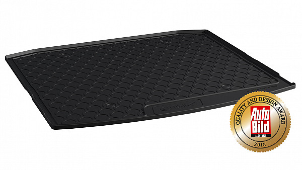 Design Cargo Trunk Liner Compatible With Kodiaq 5 Seats 03.2017-04.2023 for Lower Floor Without Spare Tire (Not For Variable Floor) Custom-fit Cargo Trunk Mat With Raised Edge
