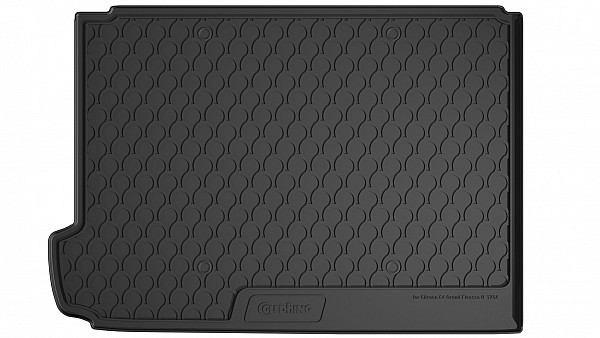 Design Kofferraumwanne kompatibel mit Citroën Grand C4 Picasso 5 und 7 Sitzer BJ. 09.2013-03.2018  Kofferraummatte passgenau mit erhöhtem Rand