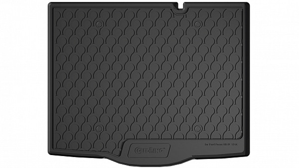 Design Cargo Trunk Liner Compatible With Focus & Focus Active (Hatchback) 09.2018-> for Lower Floor With Narrow Spare Tyre Custom-fit Cargo Trunk Mat With Raised Edge