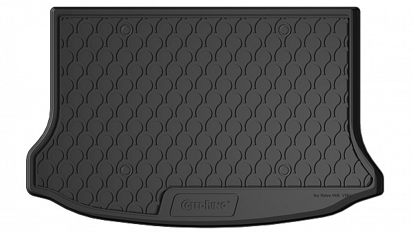 Design Cargo Trunk Liner Compatible With V40 D2, D3, D4 07.2012-02.2018 for Lower Floor Custom-fit Cargo Trunk Mat With Raised Edge
