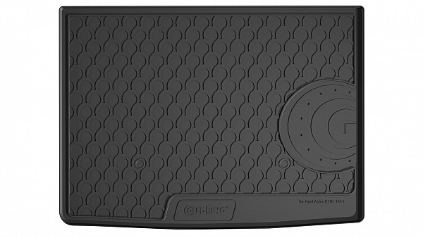 Design Cargo Trunk Liner Compatible With Astra K Hatchback 10.2015-08.2019 for Upper Variable Floor Custom-fit Cargo Trunk Mat With Raised Edge