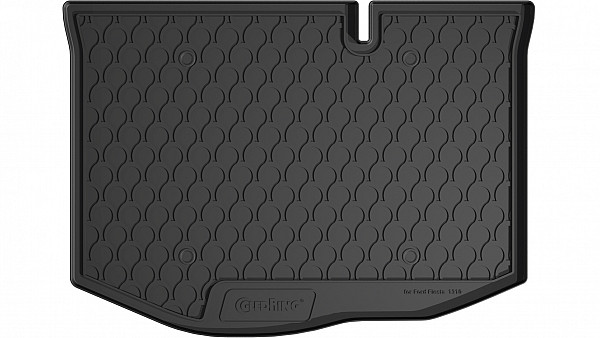 Design Cargo Trunk Liner Compatible With Fiesta 5 Doors 10.2008-06.2017 for Lower Floor Custom-fit Cargo Trunk Mat With Raised Edge