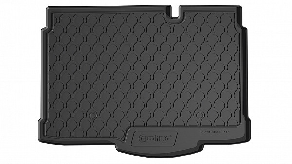 Design Cargo Trunk Liner Compatible With Corsa E 12.2014-05.2019 for Lower Floor (Not For Variable Floor) Custom-fit Cargo Trunk Mat With Raised Edge