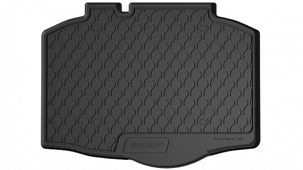 Design Cargo Trunk Liner Compatible With Ibiza 5 Door Hatchback 06.2017-> for Lower Floor (not for dual-fuel version) Custom-fit Cargo Trunk Mat With Raised Edge