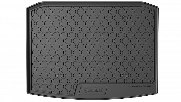 Design Cargo Trunk Liner Compatible With Karoq mit Allrad 11.2017-> for Lower Floor (4 WD) Custom-fit Cargo Trunk Mat With Raised Edge