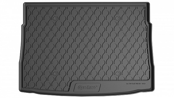 Design Cargo Trunk Liner Compatible With Golf VIII 8 Hatchback 12.2019-> for Upper Variable Floor Custom-fit Cargo Trunk Mat With Raised Edge