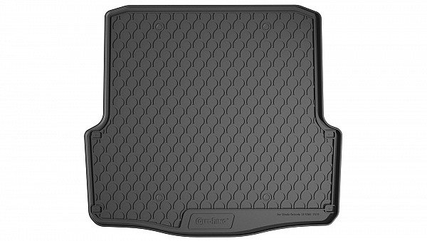 Design Cargo Trunk Liner Compatible With Octavia II Combi (Estate), RS Combi & Scout 4x4 01.2005-05.2013 for Lower Floor Custom-fit Cargo Trunk Mat With Raised Edge